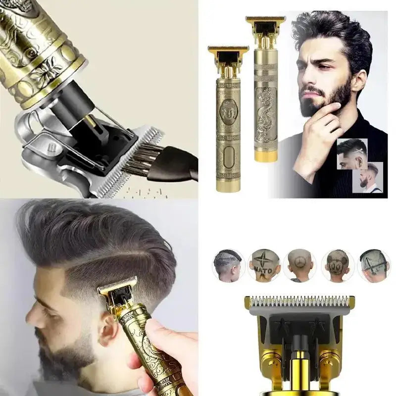 Máquina De Cortar Cabelo, Barba Masculina Designer Aleatório Elétrico Profissional